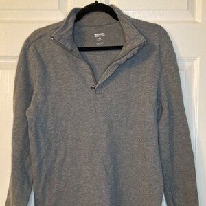 MICHAEL Michael Kors Men's Textured Quarter-Zip Sweater - Gray Size M